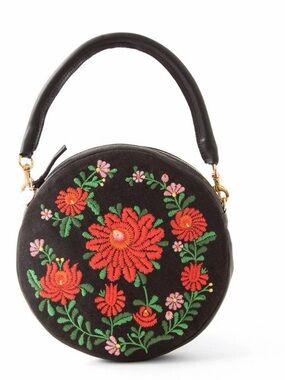 Clare V Circle Clutch - Black Mexican Floral
Original: $275
